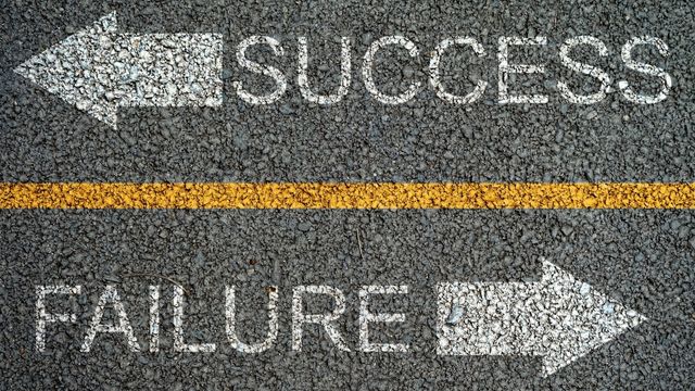 成功と失敗の画像